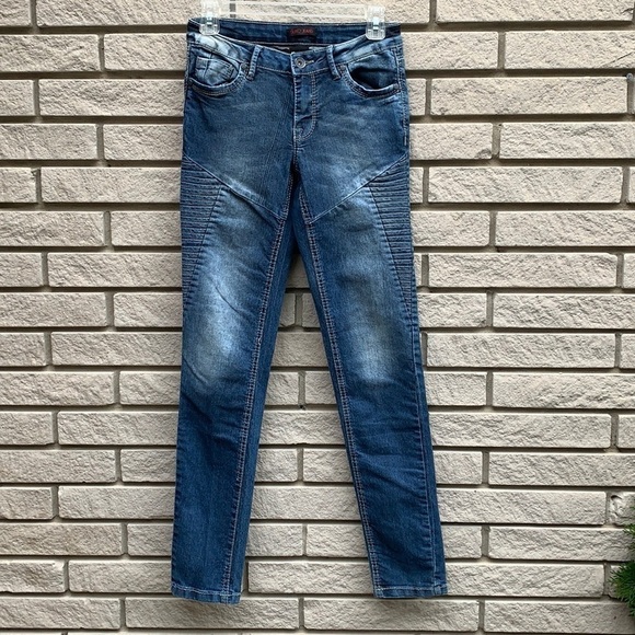 SUKO Jeans Moto Style Skinny Jeans Size 4 - Picture 2 of 11